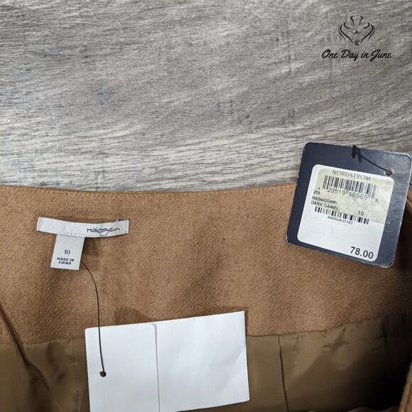 Halogen Wool Pocketed Mini Skirt Size 10 - Picture 2 of 5